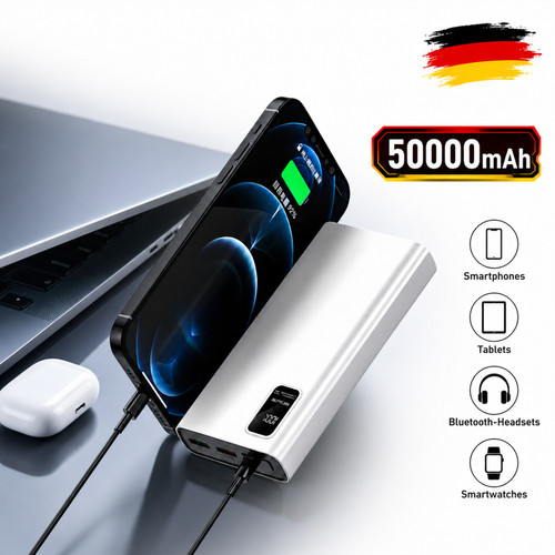 Power bank 50000mah - bank, usb-c