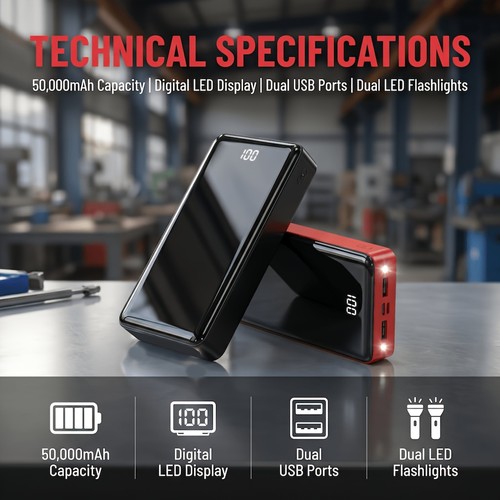 50000mah high capacity - 50000mah,