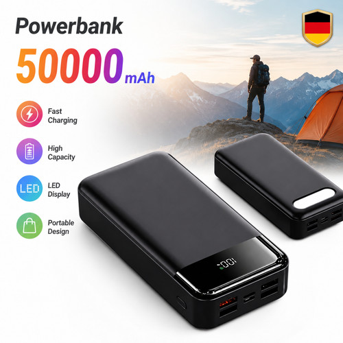 Power bank 50000mah torcia - torcia, led