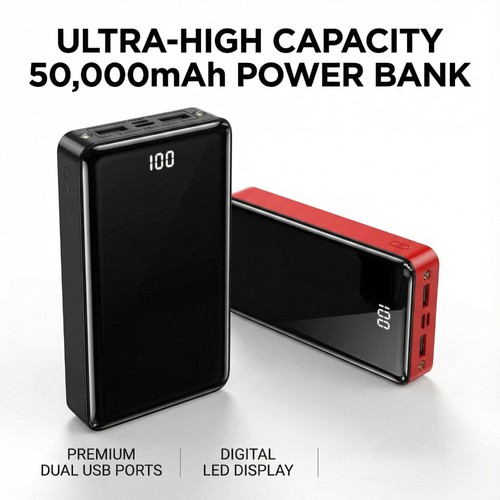 50000mah large capacity power - 50000mah,