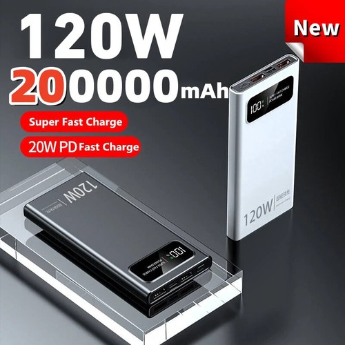 Power bank 200000mah - 200000mah, 120w