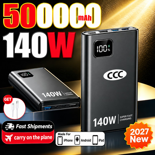 500000mah power bank usb - power,