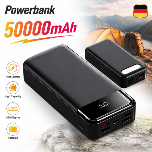 Power bank 50000mah - 50000mah, 22,5w